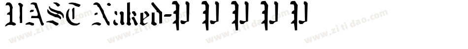VAST Naked字体转换